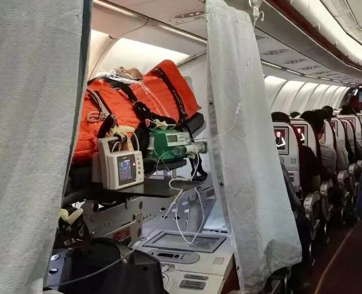 凉城县跨国医疗包机、航空担架